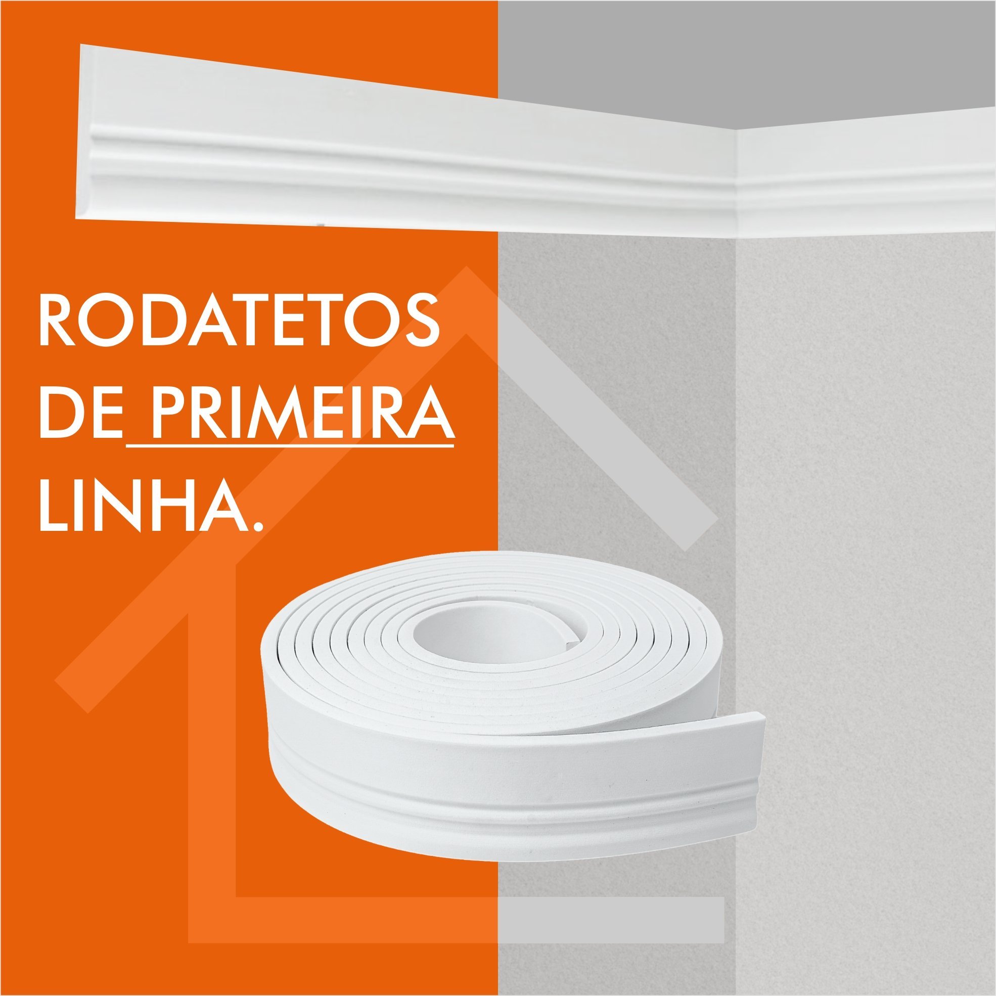 Roda Teto Moldura Eva Autocolante Flexível 7x1cm - 50 metros - 2