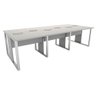 Plataforma de Trabalho 6 Pessoas 360cm X 120cm Pé Metal F5 Cor:cinza - 4