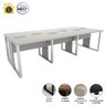 Plataforma de Trabalho 6 Pessoas 360cm X 120cm Pé Metal F5 Cor:cinza - 3
