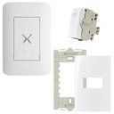 Ver imagem 1 de Campainha Eletrônica Residencial Touch Bivolt 28 Toques 4X2 Branca + Placa com Suporte e Interruptor