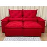 Sofá 3 Lugares Retrátil e Reclinável 2,00 Metros Alpoim Estofados Vermelho 203 Athenas - 9