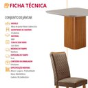 Ver imagem 6 de Mesa de Jantar Eloise 90cm Tampo Mdf Vidro Canto Copo com 4 Cadeiras Lira