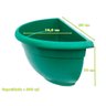 VASO PLÁSTICO PAREDE DECORATIVO VERDE MINI MUDAS 15 UND - 2