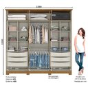 Ver imagem 4 de Guarda-Roupa Andreas 6 Portas 6 Gavetas Henn