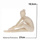 Ver imagem 3 de Escultura Bailarina Poliresina 18,5x27cm 20189 Mart