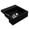 Cuba Pia Semi Encaixe para Banheiro Quadrada Kuad 355 C08 Preto - Mpozenato - 1