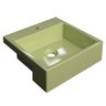 Cuba Pia Semi Encaixe para Banheiro Quadrada Kuad 355 C08 Verde Acqua - Mpozenato - 1