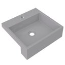 Ver imagem 1 de Cuba Pia Semi Encaixe para Banheiro Quadrada Kuad 395 C08 Cinza - Mpozenato