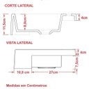 Ver imagem 4 de Cuba Pia Semi Encaixe para Banheiro Quadrada Kuad 395 C08 Verde Acqua - Mpozenato