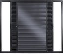 Ver imagem 1 de Janela de Aluminio Veneziana 3 Folhas Móveis sem Grade Linha Modular:1,00 X 1,50/preto