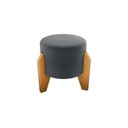 Ver imagem 1 de Puff Decorativo Descanso Luxo Orginal Premium Veludo Cinza Matrix