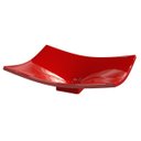 Ver imagem 1 de Cuba Pia de Apoio para Banheiro Retangular Folha Bari F44W C08 Vermelho - Mpozenato