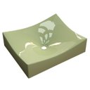 Ver imagem 1 de Cuba Pia de Apoio para Banheiro Retangular Milla ML44W C08 Verde Acqua - Mpozenato
