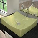 Ver imagem 3 de Cuba Pia de Apoio para Banheiro Retangular Milla ML44W C08 Verde Acqua - Mpozenato
