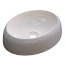 Ver imagem 1 de Cuba Pia de Apoio para Banheiro Oval Capri OV39W C08 Bege - Mpozenato