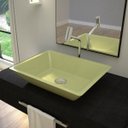 Ver imagem 2 de Cuba Pia De Apoio Para Banheiro Retangular Messina RT45 Verde Acqua C08 - Mpozenato