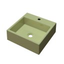 Ver imagem 5 de Cuba Pia De Apoio Para Banheiro Quadrada Q355W Verde Acqua C08 - Mpozenato