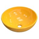 Ver imagem 1 de Cuba Pia de Apoio para Banheiro Redonda Bowl 35 C08 Amarelo - Mpozenato