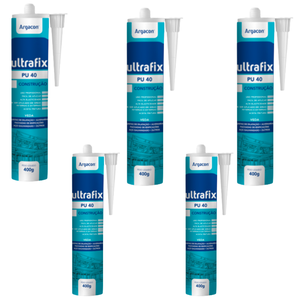 Adesivo Selante Pu 40 Branco 400g Argacon Kit 5 Unidades