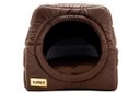 Ver imagem 1 de Cama Iglu e Toca para Cachorro Luppet Marrom Super Luxo - M