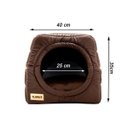 Ver imagem 6 de Cama Iglu e Toca para Cachorro Luppet Marrom Super Luxo - M