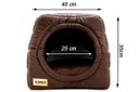 Ver imagem 6 de Cama Iglu e Toca para Cachorro Luppet Marrom Super Luxo - M