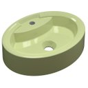 Ver imagem 1 de Cuba Pia de Apoio para Banheiro Oval Ox 43 C08 Verde Acqua - Mpozenato