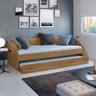 Sofá Cama Solteiro Duo com Cama Auxiliar em Mdf Reforçado 15mm - 1