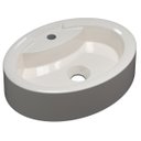 Ver imagem 1 de Cuba Pia de Apoio para Banheiro Oval Ox 43 C08 Bege - Mpozenato