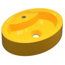 Ver imagem 1 de Cuba Pia de Apoio para Banheiro Oval Ox 43 C08 Amarelo - Mpozenato