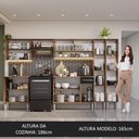 Ver imagem 6 de Armário de Cozinha Completa 293cm Rustic/preto Emilly Madesa 03