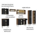 Ver imagem 5 de Armário de Cozinha Completa 293cm Rustic/preto Emilly Madesa 03