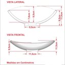 Ver imagem 3 de Cuba Pia de Apoio para Banheiro Canoa Luxo 45 C08 Azul Turquesa - Mpozenato