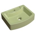 Ver imagem 1 de Cuba Pia de Apoio para Banheiro Retangular Aria RT41 C08 Verde Acqua - Mpozenato