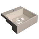 Ver imagem 1 de Cuba Pia Semi Encaixe para Banheiro Quadrada Kuad 355 C08 Bege - Mpozenato