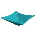 Ver imagem 1 de Cuba Pia de Apoio para Banheiro Quadrada Luxo 34 C08 Azul Turquesa - Mpozenato