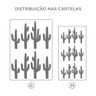 Kit Adesivos de Parede Cactos-Cinza Escuro-M - 2