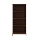 Ver imagem 4 de Cristaleira de Vidro 2 Portas Madeira Maciça Marrom Elegante:café