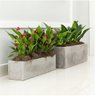 Vaso Floreira Jardineira Flat Polietileno 67x22x22cm Japi - Cimento Queimado - 3
