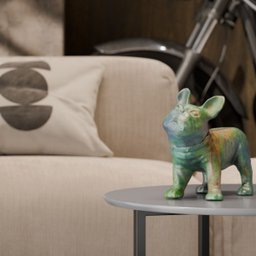 Mesa de Centro Redonda para Sala - Mod.3045 Cor:cinza - 3