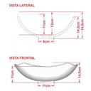 Ver imagem 3 de Cuba Pia de Apoio para Banheiro Abaulada Luxo 42 C08 Vermelho - Mpozenato