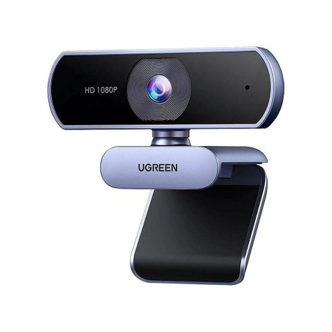 Webcam Ugreen Cm678 - Full Hd 1080p - 30fps - Rotação 360° - com Microfone - Usb - Cinza