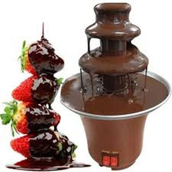 Maquina Chocolate Fondue Elétrica Fondi Cascata 110V Mini - 1