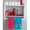 Ver imagem 1 de Nicho Porta toalhas Branco Suspenso decorativo banheiro