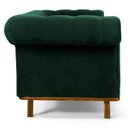 Ver imagem 5 de Sofá 3,00M 4 Lugares Base Madeira Império B-303 Veludo Verde Musgo - Domi