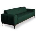 Ver imagem 1 de Sofá 2,10M 3 Lugares Pés Preto Molino C-117 Linho Verde Musgo - Domi
