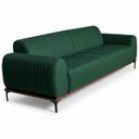 Ver imagem 2 de Sofá 2,30m 3 Lugares Pés Preto Molino C-117 Linho Verde Musgo - Domi