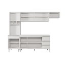 Ver imagem 4 de Cozinha Completa Modulada Andreia 5 Peças 280cm - Ajl Móveis Cozinha Completa Andreia Preto