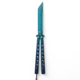 Canivete de Manobras Profissional Bsl-6 Butterfly Aço Inox Corte Fade Verde Roxo - 2