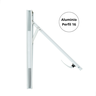 Maxin-ar Vitrô para Banheiro Janela Basculante Tamanha 60x50 em Aluminio Branco e Vidro Boreal - 4